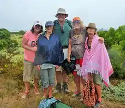 Trail group photo with Maggie